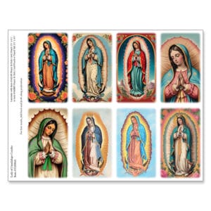 Lady of Guadalupe Combo 8-up Micro-Perforated Prayer Cards