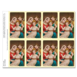 Holy Family 8-up Micro-Perf Prayer Cards