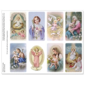 Child Jesus Combo 8-up Micro-Perforated Prayer Cards
