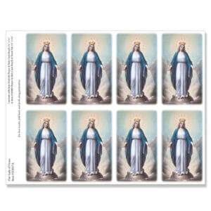 Lady of Grace 8-up Micro-Perf Prayer Cards
