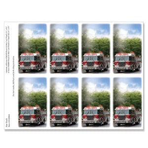 Fire Truck 8-up Micro-Perf Prayer Cards