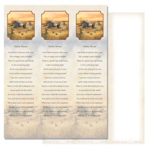 Homestead 3-up Micro-Perf Bookmark, Safely Home