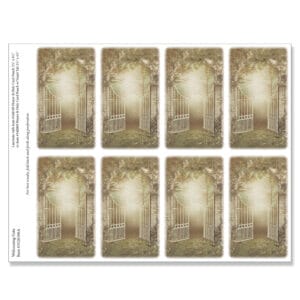 Welcoming Gate 8-up Micro-Perforated Prayer Card