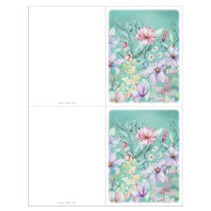 Blooming Garden 2-up Micro-Perf Memorial Folder