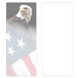 Eagle & U.S. Flag Extra Large PMC Bookmark, No Verse