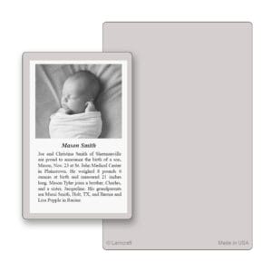Solid Color Premium Pocket Card, Grey
