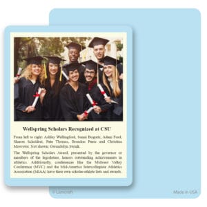 Solid Color Premium Mini-Album Card, Light Blue