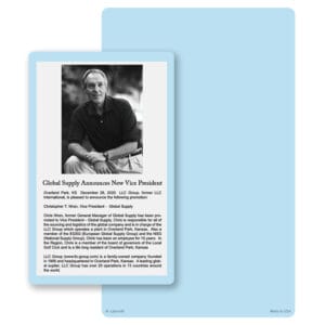 Solid Color Premium Junior Album Card, Light Blue