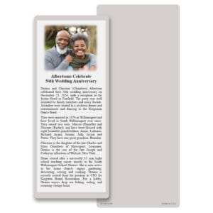 Solid Color Premium Extra Large Bookmark Card, Grey