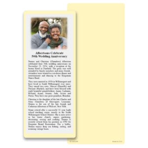 Solid Color Premium Extra Large Bookmark, Ivory
