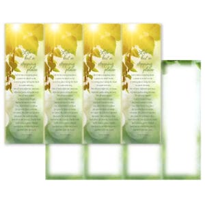 Sunlit Leaves 4-up Micro-Perf Bookmarks, Stopping Place