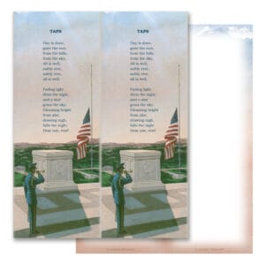 Veterans 2-up Micro-Perf Bookmark, Taps