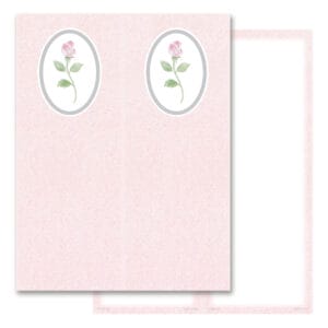 Rosebud 2-up Micro-Perf Bookmark, No Verse