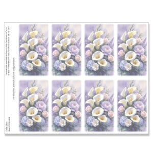 Calla Lilies 8-up Micro-Perforated Prayer Cards