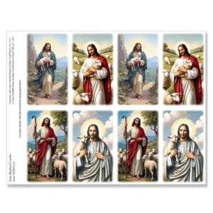 Jesus Shepherd Combo 8-up Micro-Perf Prayer Cards