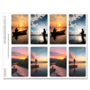 Fishing Combo 2 8-up Micro-Perforated Prayer Cards