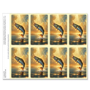 Leaping Fish 8-up Micro-Perf Prayer Card