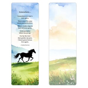 Horse Silhouette PMC Bookmark, Somewhere