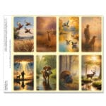 Hunting Scenes 2 8-up Micro-Perf Prayer Cards
