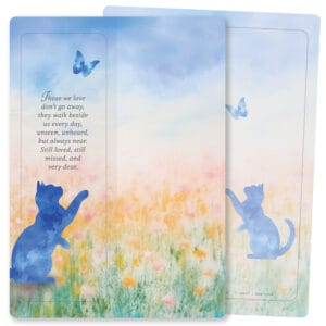 Cat & Butterfly For Keeps Card, Always Near