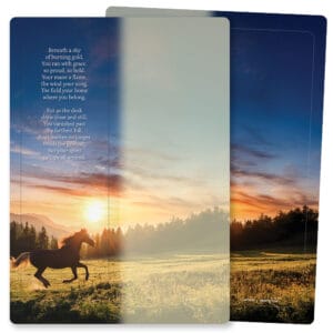 Running Horse For Keeps Card, Galloping Spirit