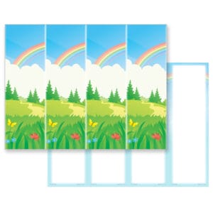 Rainbow Bridge 4-up Micro-Perforated Bookmark, No Verse