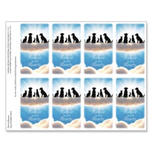 Pets in Heaven 8-up Micro-Perf Prayer Cards