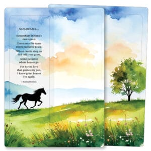 Horse Silhouette For Keeps Card, Somewhere