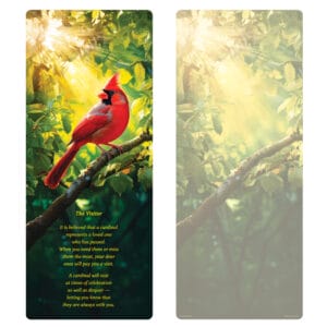 Summer Cardinal Extra Large PMC Bookmark, The Visitor