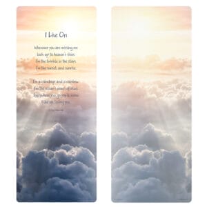 Sunlit Sky Extra Large PMC Bookmark, I Live On