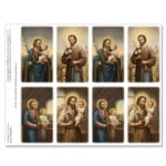 Saint Joseph Collection 8-up Micro-Perforated Prayer Cards