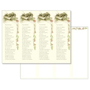 Bible 4-up Micro-perf Bookmark, 23rd Psalm
