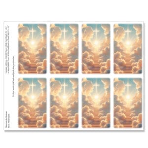 Stairway to Heaven 8-up Micro-Perforated Prayer Cards
