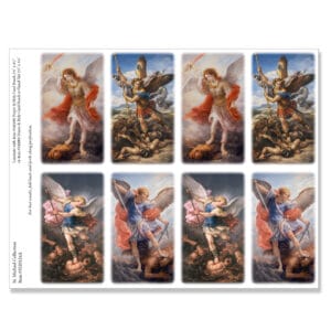 St. Michael Collection 8-up Micro-Perf Prayer Cards