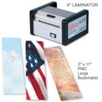 4" Laminator Starter Pack, Large Bookmark PMCs