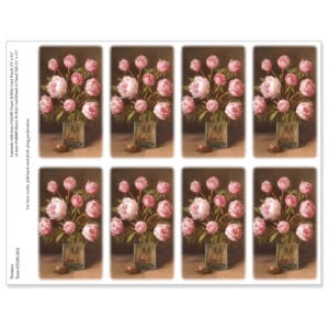 Peonies 8-up Micro-Perf Prayer Cards