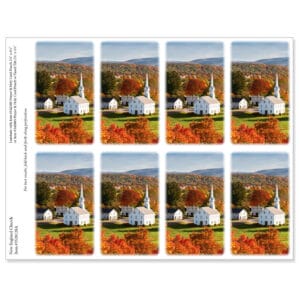 New England Church 8-up Micro-Perf Prayer Cards