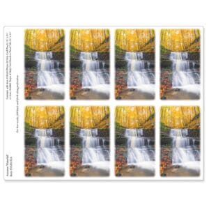 Autumn Waterfall 8-up Micro-Perf Prayer Cards