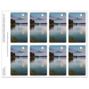 Moonlit Lake 8-up Micro-Perf Prayer Cards