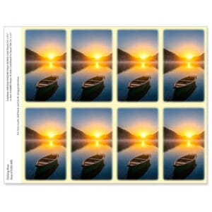 Fishing Boat 8-up Micro-Perf Prayer Cards