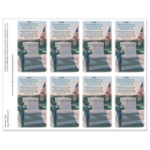 Veteran's 8-up Micro-Perf Prayer Cards