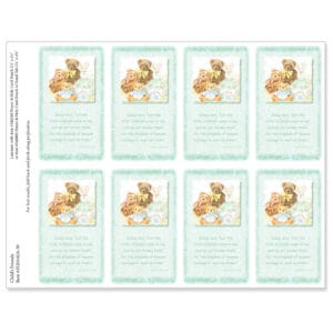 Child's Friends 8-up Micro-Perf Prayer Cards