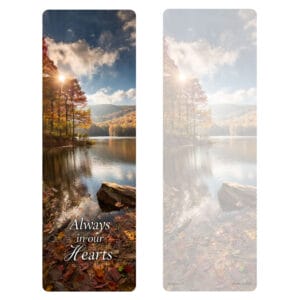 Autumn Lake PMC Bookmark, Always in Our Hearts