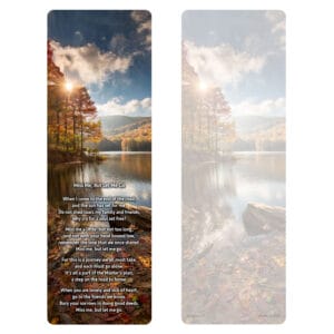 Autumn Lake PMC Bookmark, Miss Me But Let Me Go