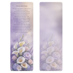 Calla Lilies PMC Bookmark, 23rd Psalm
