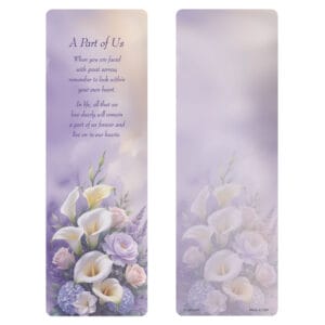 Calla Lilies PMC Bookmark, A Part of Us