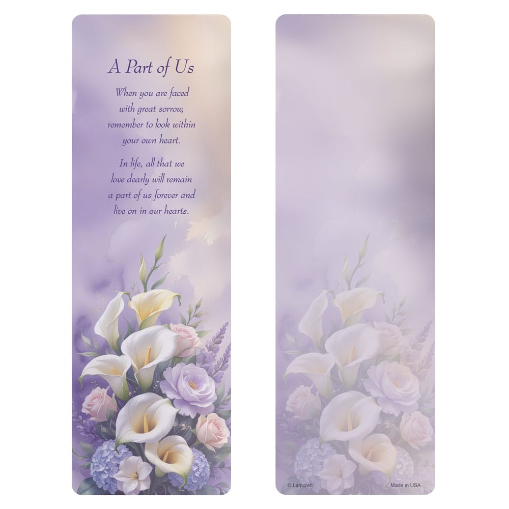 Calla Lilies PMC Bookmark, A Part of Us