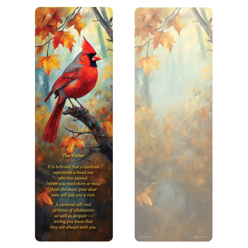 Fall Cardinal PMC Bookmark, The Visitor