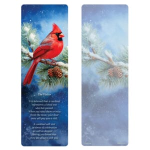 Winter Cardinal PMC Bookmark, The Visitor