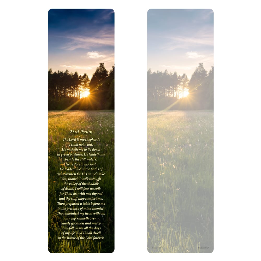 Morning Field Large Bookmark, 23rd Psalm